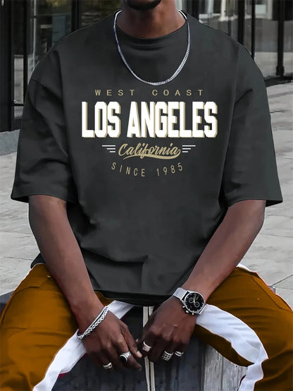 Simple Trendy Letters T Shirts Summer Fashion Streetwear Hip Hop 3D Printed T-shirts Cool Oversized Breathable Mens Clothing - Urban Muse
