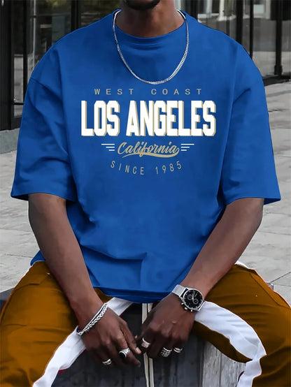Simple Trendy Letters T Shirts Summer Fashion Streetwear Hip Hop 3D Printed T-shirts Cool Oversized Breathable Mens Clothing - Urban Muse