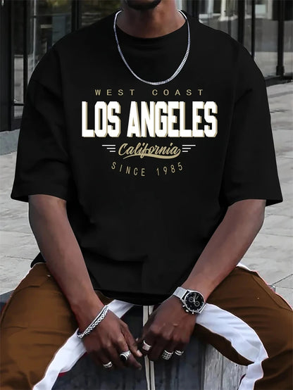 Simple Trendy Letters T Shirts Summer Fashion Streetwear Hip Hop 3D Printed T-shirts Cool Oversized Breathable Mens Clothing - Urban Muse