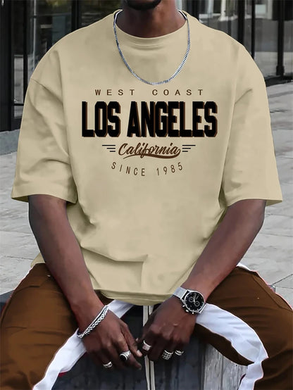 Simple Trendy Letters T Shirts Summer Fashion Streetwear Hip Hop 3D Printed T-shirts Cool Oversized Breathable Mens Clothing - Urban Muse