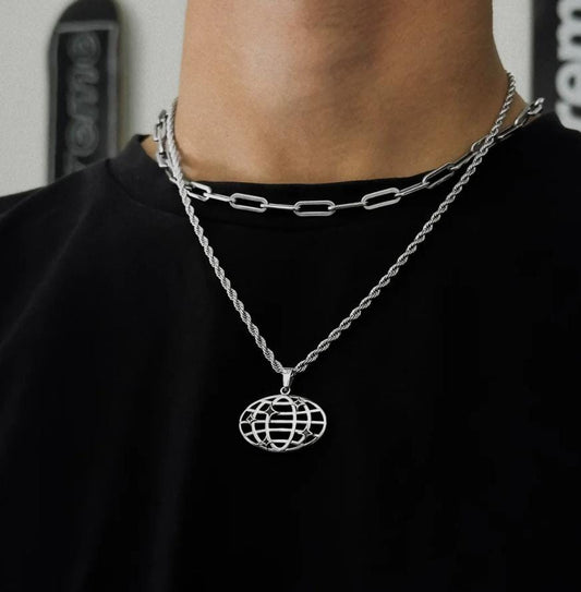 World Rope Chain - Silver (3mm) - Urban Muse